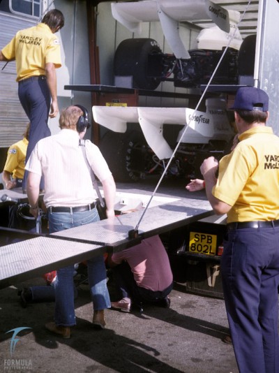 Yardley McLaren Transporter, Silverstone 1973
