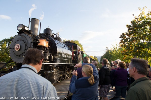 Surprise steam train ride to Saturday dinner in Port Alberni, BC
